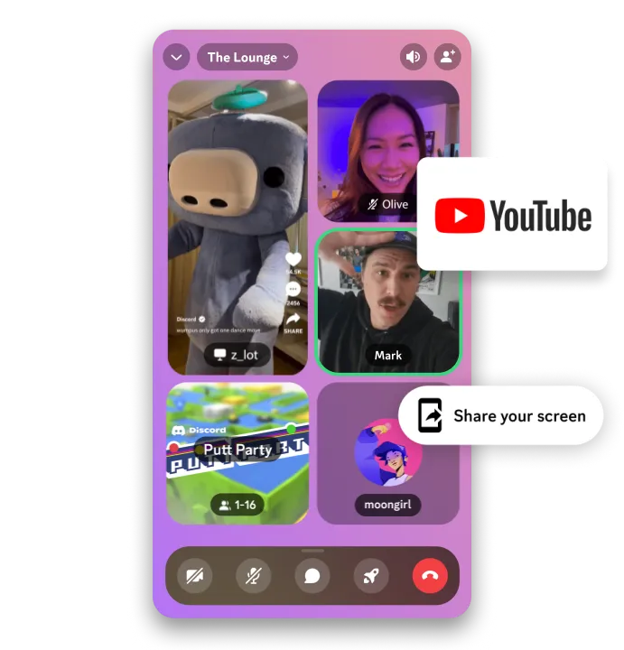 Discord 群聊中的活动和小游戏